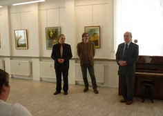 Foto z vernisáže výstavy Obrazy krajiny