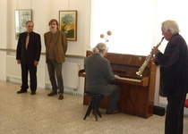 Foto z vernisáže výstavy Obrazy krajiny