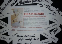 Foto z přednášky Grafologie - aneb písmo mluví pravdu