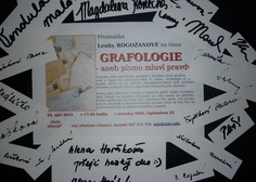 Foto z přednášky Grafologie - aneb písmo mluví pravdu