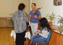 Foto z besedy se Zdeňkem CHLOPČÍKEM a Ilonou OSTROU