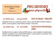 Kdo si hraje nezlobí - odpoledne her a soutěží pro seniory