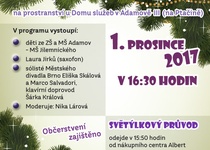 SLAVNOSTNÍ ROZSVÍCENÍ VÁNOČNÍHO STROMU V ADAMOVĚ