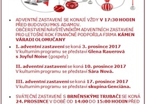 ADVENTNÍ A SVÁTEČNÍ ZASTAVENÍ 2017