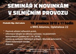 Seminář k novinkám v silničním provozu