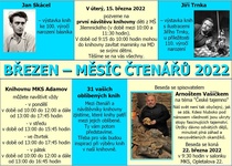 BŘEZEN - MĚSÍC ČTENÁŘŮ 2022