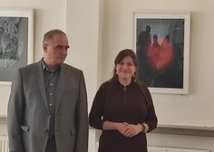 Z vernisáže výstavy Veroniky Hudcové