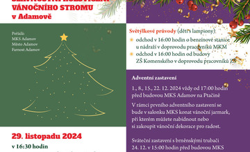 29. LISTOPADU 2024 SLAVNOSTNÍ ROZSVÍCENÍ VÁNOČNÍHO STROMU