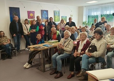 Z vernisáže výstavy "Tři v jedné..."