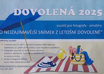 SOUTĚŽ PRO FOTOGRAFY AMATÉRY "O NEJZAJÍMAVĚJŠÍ SNÍMEK Z LETOŠNÍ DOVOLENÉ"