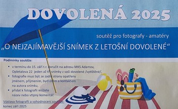 SOUTĚŽ PRO FOTOGRAFY AMATÉRY "O NEJZAJÍMAVĚJŠÍ SNÍMEK Z LETOŠNÍ DOVOLENÉ"