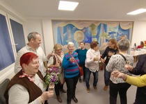 Ze zahájení výstavy "Panenky v zajetí jehlic a klubíček"