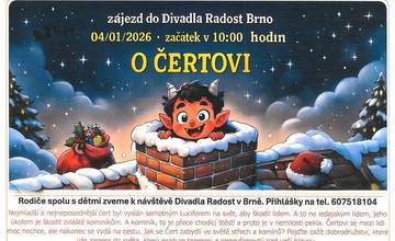 POJEĎTE S MKS DO DIVADLA RADOST A UDĚLEJTE SI PĚKNÉ NEDĚLNÍ DOPOLEDNE