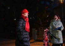 Slavnostní rozsvícení vánočního stromu v Adamově...
