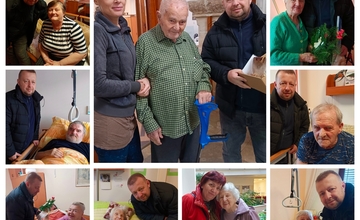 Návštěva klientů domovů seniorů