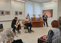 Z vernisáže výstavy Františka Dvořáka