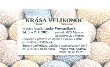 VELIKONOČNÍ VÝSTAVA KRASLIC Z DÍLNY LENKY PROVAZNÍKOVÉ