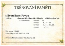 DALŠÍ KURZ TRÉNOVÁNÍ PAMĚTI