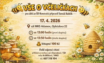 VŠE LO VČELIČKÁCH NEJEN PRO DĚTI ZE ŠD RONOVSKÁ
