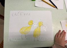 Děti na tvořivé návštěvě  v knihovně