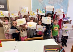 Děti na tvořivé návštěvě  v knihovně