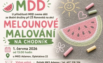 MELOUNOVÉ MALOVÁNÍ NA CHODNÍK se zmrzlinou k MDD