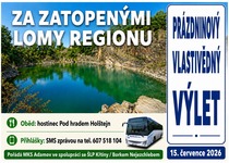 PRÁZDNINOVÝ VLASTIVĚDNÝ VÝLET: ZA ZATOPENÝMI LOMY REGIONU