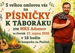 PÍSNIČKY K TÁBORÁKU DNES - ČTVRTEK 27. SRPNA 2026