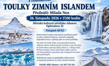PŘEDNÁŠKA: MILADA NOX / TOULKY ZIMNÍM ISLANDEM
