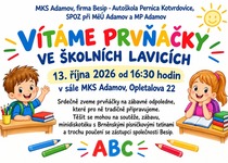 VÍTÁME PRVŇÁČKY VE ŠKOLNÍCH LAVICÍCH...
