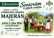 SENIORŮM K JEJICH SVÁTKU HRAJE A ZPÍVÁ KAPELA MAJERÁN