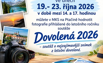 DOVOLENÁ 2026 - POSLEDNÍ MOŽNOST ZAPOJIT SE DO HLASOVÁNÍ O NEJZAJÍMAVĚJŠÍ FOTOGRAFII...